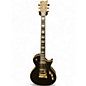 Used ESP LTD EC1000 Deluxe Black and Gold Solid Body Electric Guitar