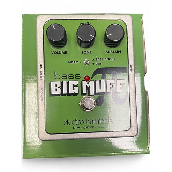 Used Electro-Harmonix Green Russian Big Muff Pi Fuzz Effect Pedal