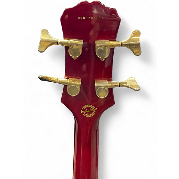 Used Epiphone Allen Woody RUMBLEKAT Wine Red Electric Bass Guitar