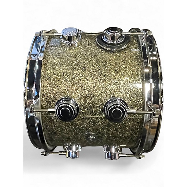 Used 2020s DW 4 Piece SSC Collector's Series Nickle Sparkle Glass Drum Kit