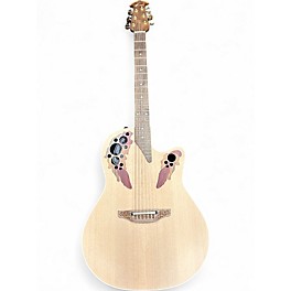Used Ovation 1768-4S-G Natural Acoustic Electric Guitar