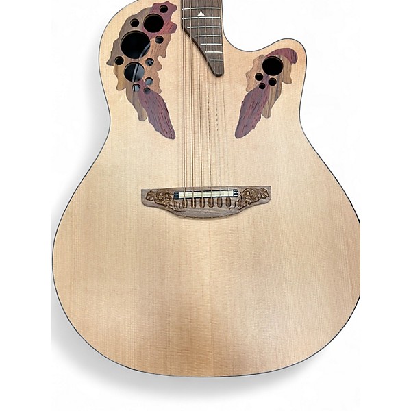 Used Ovation 1768-4S-G Natural Acoustic Electric Guitar