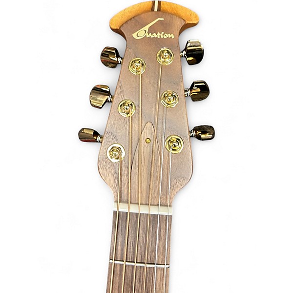 Used Ovation 1768-4S-G Natural Acoustic Electric Guitar