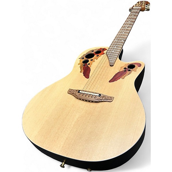 Used Ovation 1768-4S-G Natural Acoustic Electric Guitar