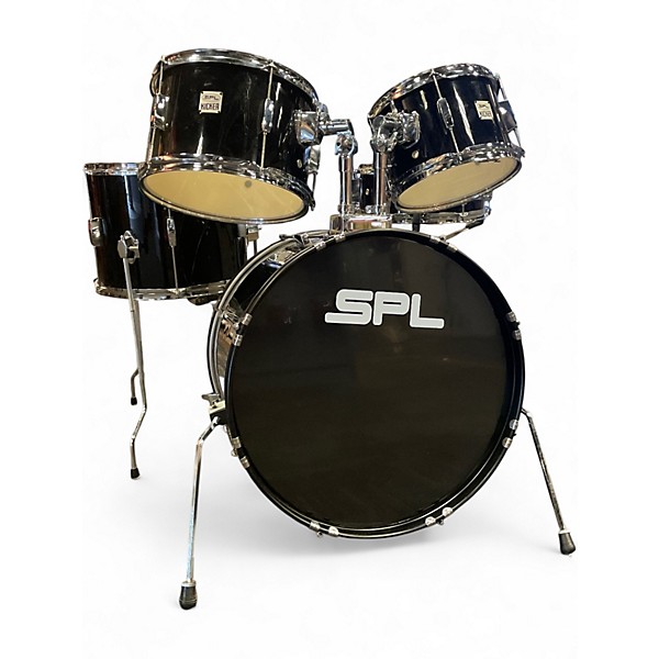 Used SPL 5 Piece Kicker Black Drum Kit