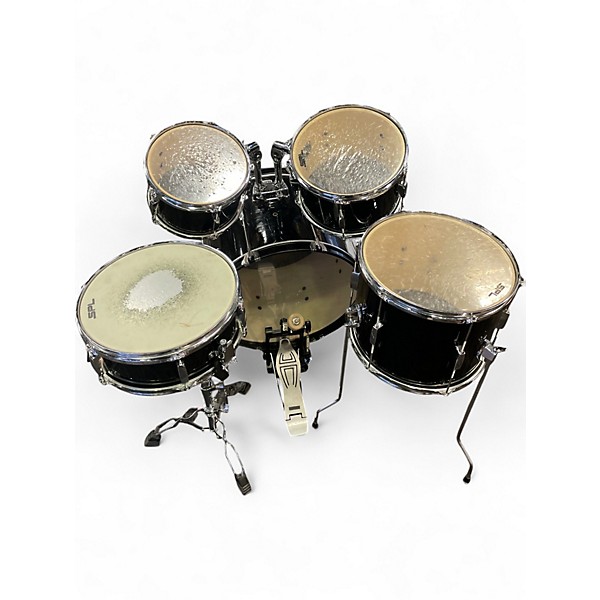 Used SPL 5 Piece Kicker Black Drum Kit
