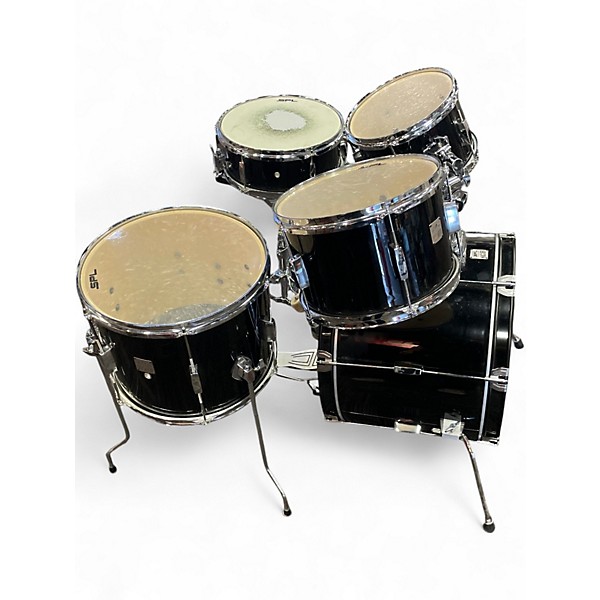 Used SPL 5 Piece Kicker Black Drum Kit