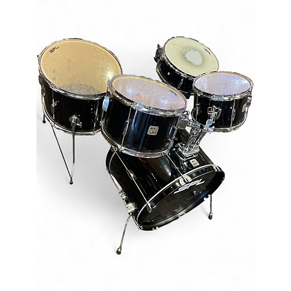 Used SPL 5 Piece Kicker Black Drum Kit