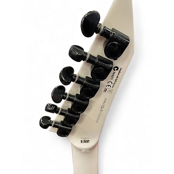 Used ESP LTD M1000 White Solid Body Electric Guitar