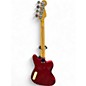 Used Fender Pawn Shop Reverse Jaguar Bass Candy Apple Red Electric Bass Guitar
