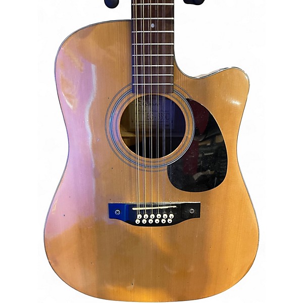 Used Takamine EG355C Natural 12 String Acoustic Guitar