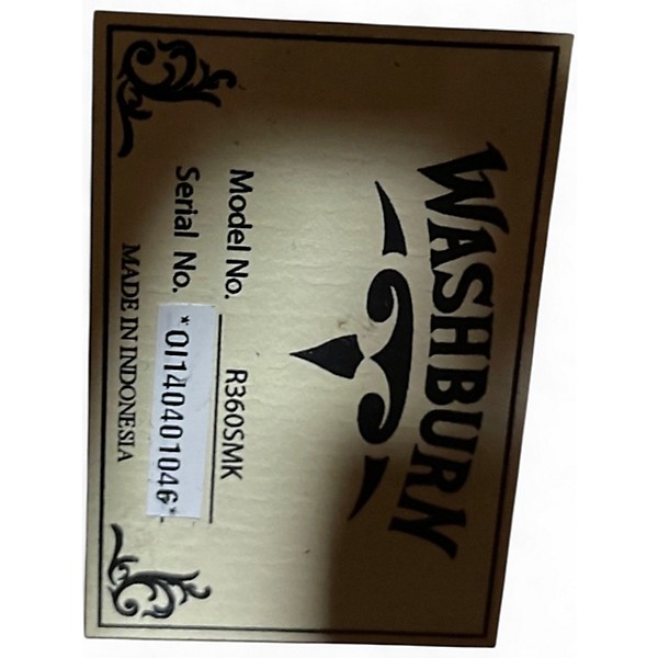 Used Washburn R360 Spalted Maple Acoustic Guitar