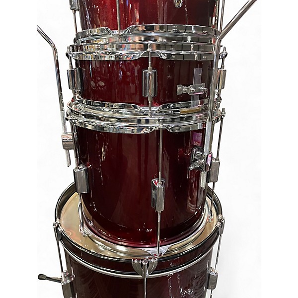 Used Rogue 5 Piece Beginner Red Drum Kit