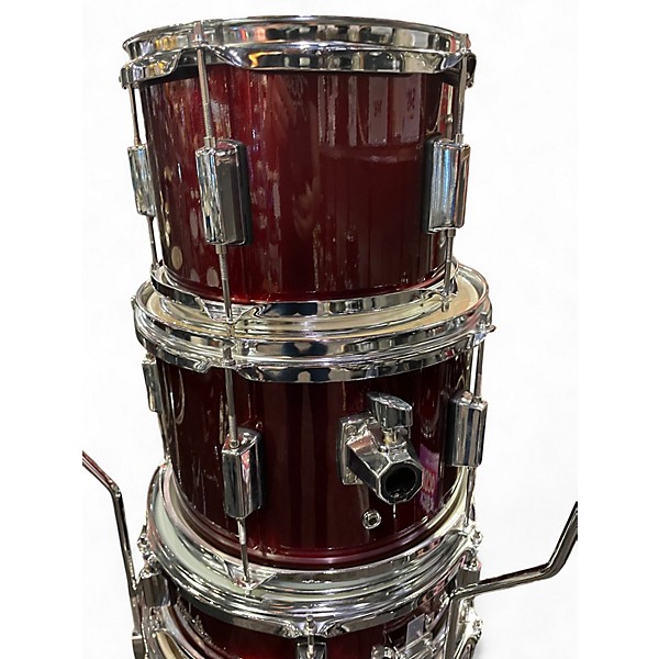 Used Rogue 5 Piece Beginner Red Drum Kit