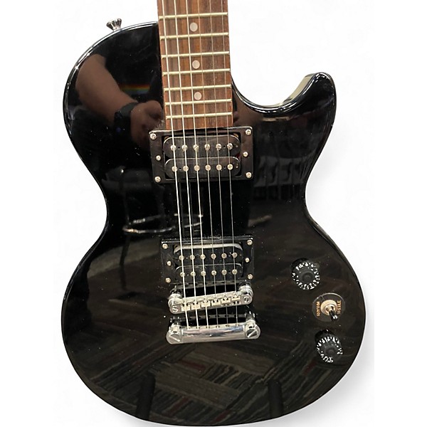 Used 2010s Epiphone Les Paul Special II Black Solid Body Electric Guitar