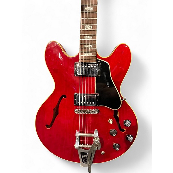 Vintage 1969 Gibson ES 335 Crimson Red Trans Hollow Body Electric Guitar