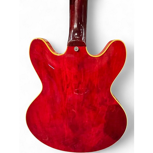 Vintage 1969 Gibson ES 335 Crimson Red Trans Hollow Body Electric Guitar