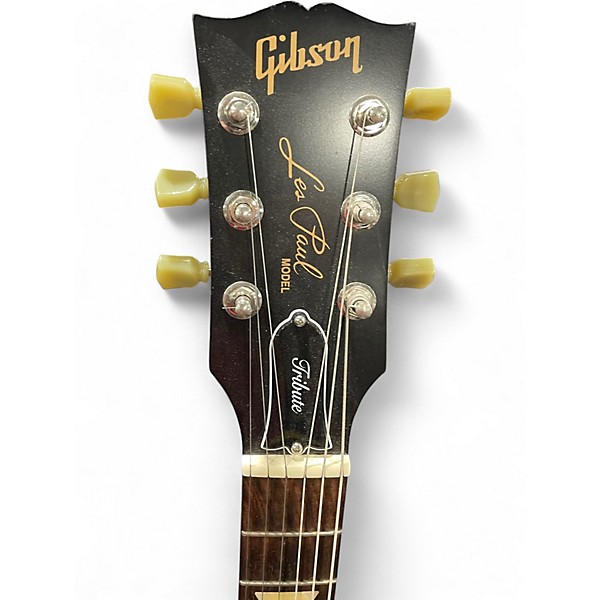 Used Gibson 1960S Tribute Les Paul Studio Left Handed Goldtop Electric Guitar