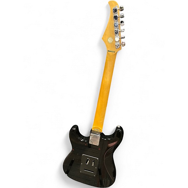 Used Silvertone St Style Black Solid Body Electric Guitar