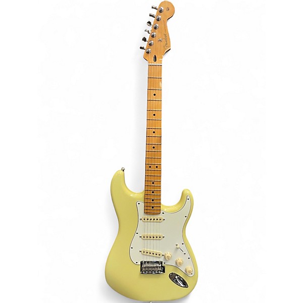 Used Fender stratocaster player II hialeah yellow Solid Body Electric Guitar