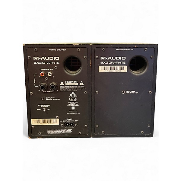 Used M-Audio BX3 Graphite Pair Powered Monitor
