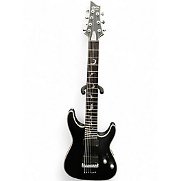 Used Schecter Guitar Research Damien Platinum Black Solid Body Electric Guitar