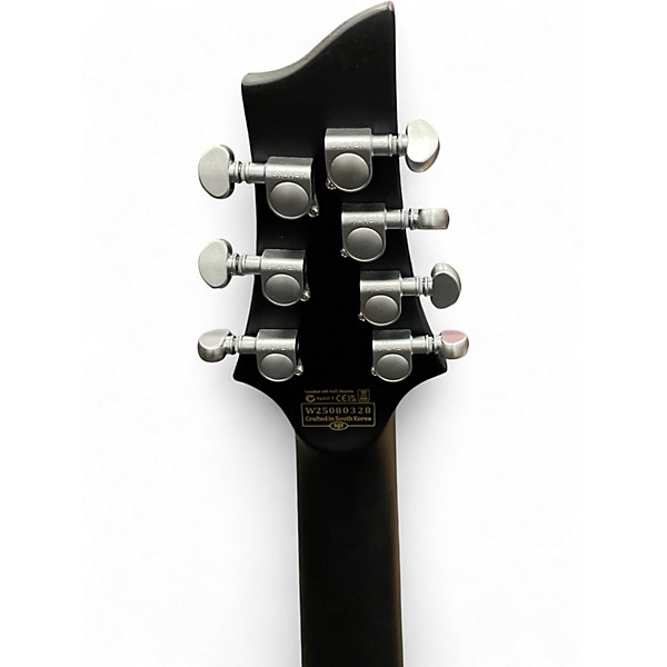 Used Schecter Guitar Research Damien Platinum Black Solid Body Electric Guitar