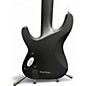 Used Schecter Guitar Research Damien Platinum Black Solid Body Electric Guitar
