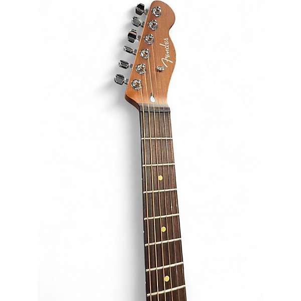 Used Fender acoustasonic standard telecaster Black Acoustic Electric Guitar