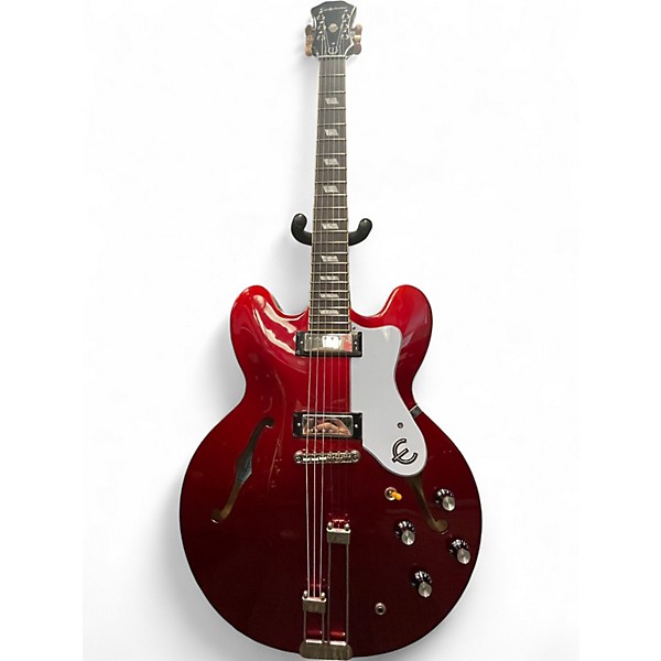 Used Epiphone Riviera Sparkling Burgundy Hollow Body Electric Guitar