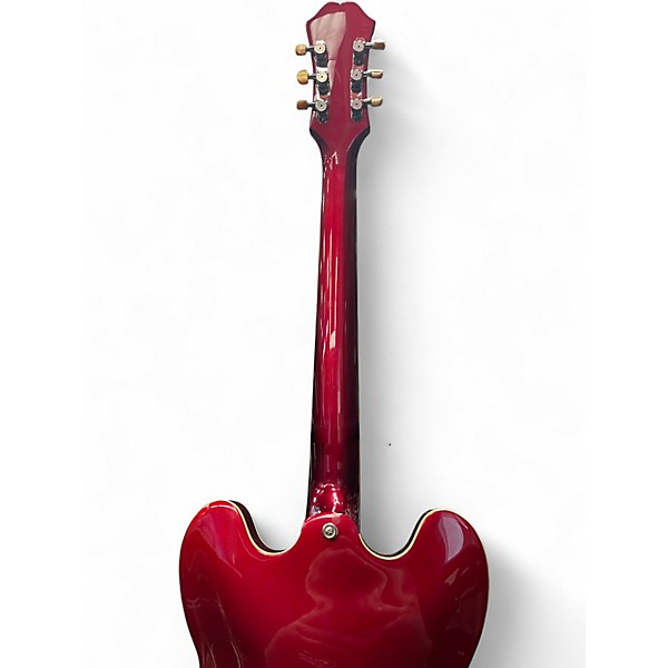 Used Epiphone Riviera Sparkling Burgundy Hollow Body Electric Guitar