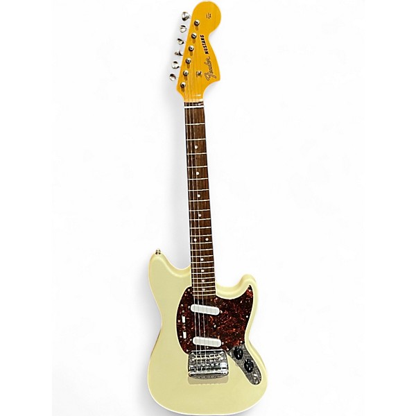Used Fender MUSTANG Antique White Solid Body Electric Guitar