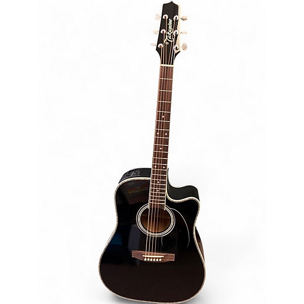 Used Takamine EF341DX Ebony Acoustic Electric Guitar