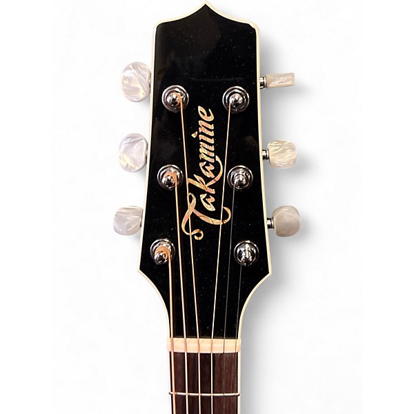 Used Takamine EF341DX Ebony Acoustic Electric Guitar