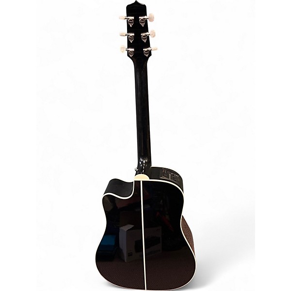 Used Takamine EF341DX Ebony Acoustic Electric Guitar