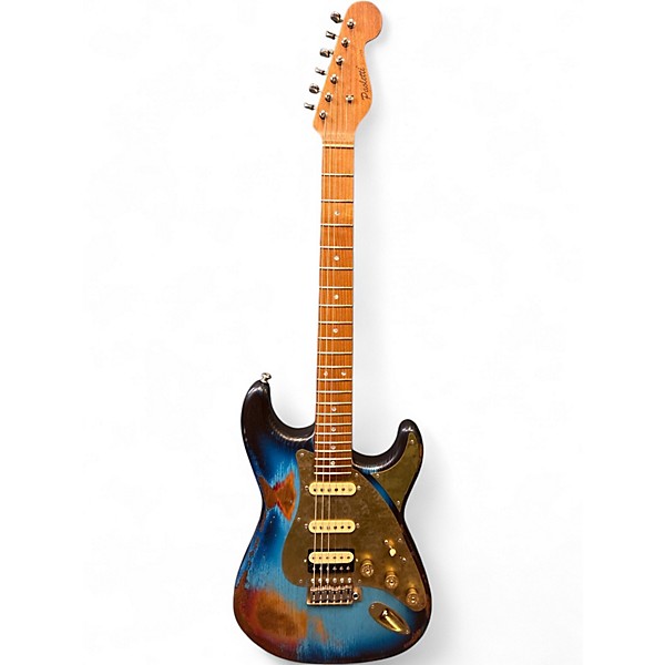 Used Paoletti Guitars Stratospheric Heavy Relic Blue Solid Body Electric Guitar