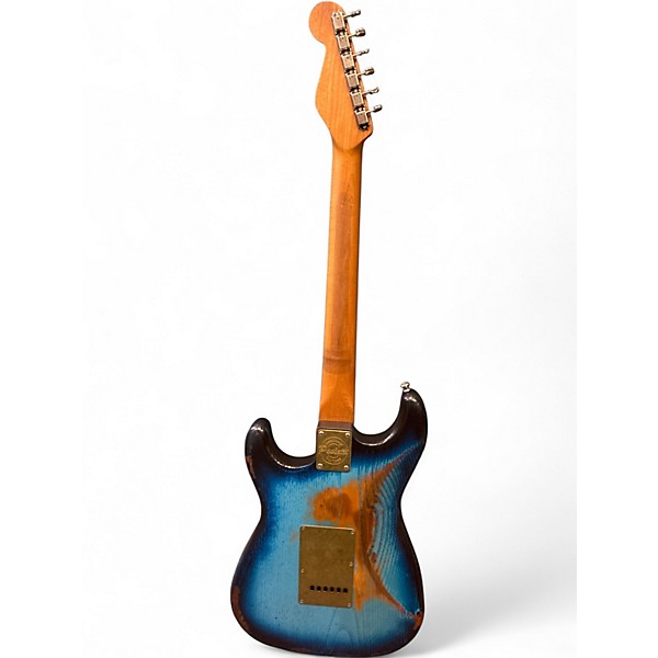 Used Paoletti Guitars Stratospheric Heavy Relic Blue Solid Body Electric Guitar
