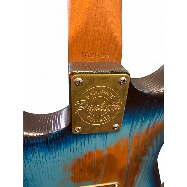Used Paoletti Guitars Stratospheric Heavy Relic Blue Solid Body Electric Guitar