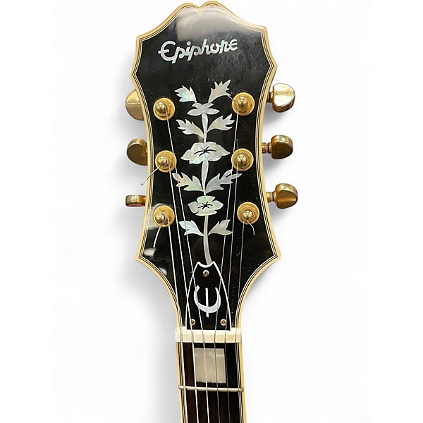 Used Epiphone Zephyr Blues Deluxe Natural Hollow Body Electric Guitar