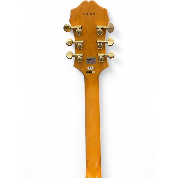 Used Epiphone Zephyr Blues Deluxe Natural Hollow Body Electric Guitar