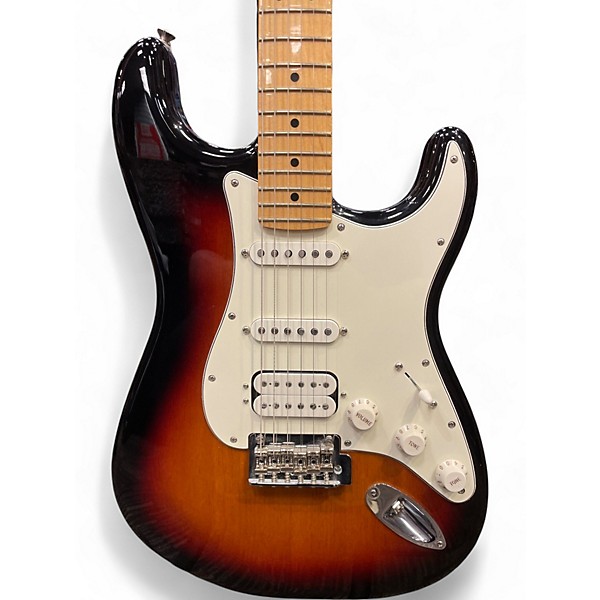 Used Fender Player Stratocaster HSS 3 Tone Sunburst Solid Body Electric Guitar