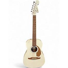 Used Fender Malibu CE Olympic White Acoustic Electric Guitar