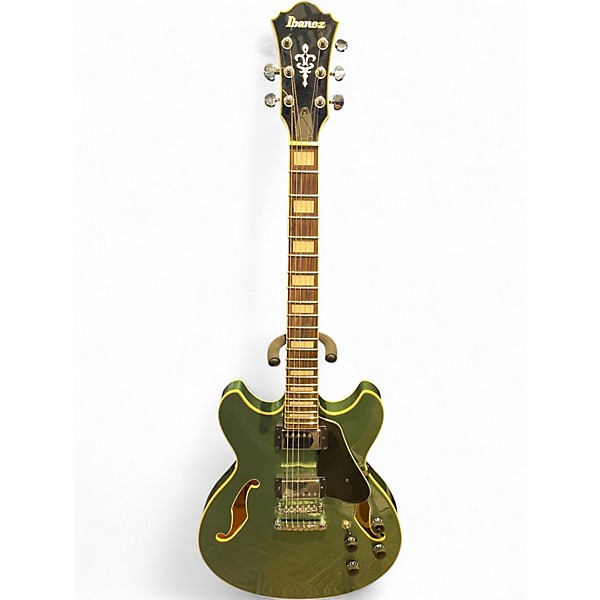 Used Ibanez AS73 Artcore Emerald Green Hollow Body Electric Guitar