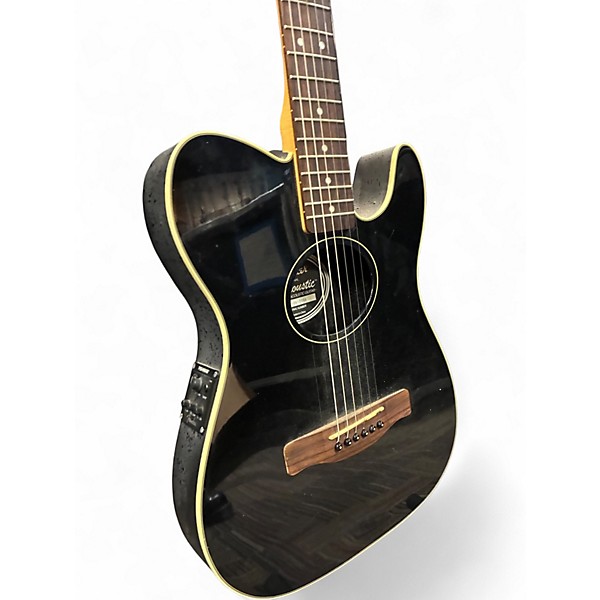 Used Fender Telecoustic Black Acoustic Electric Guitar