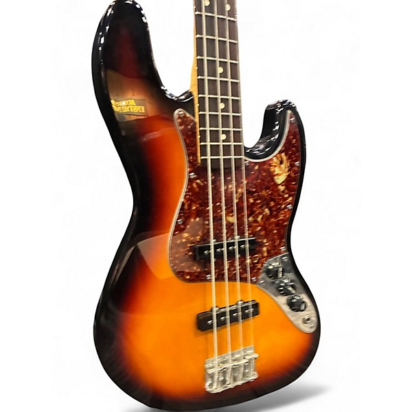 Used Fender MIM JAZZ BASS 3 Tone Sunburst Electric Bass Guitar