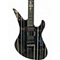 Used Schecter Guitar Research Synyster Gates Signature Standard Black with Silver Pinstripes Solid Body Electric Guitar
