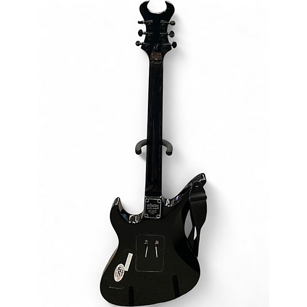 Used Schecter Guitar Research Synyster Gates Signature Standard Black with Silver Pinstripes Solid Body Electric Guitar