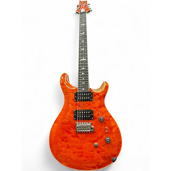 Used PRS SE Custom 24 BLOOD ORANGE Solid Body Electric Guitar