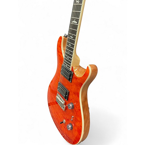 Used PRS SE Custom 24 BLOOD ORANGE Solid Body Electric Guitar