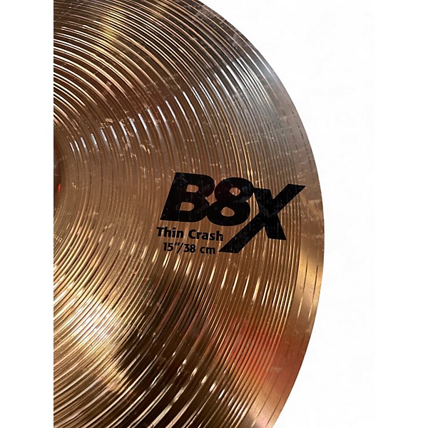 Used SABIAN 15in B8X THIIN CRASH Cymbal